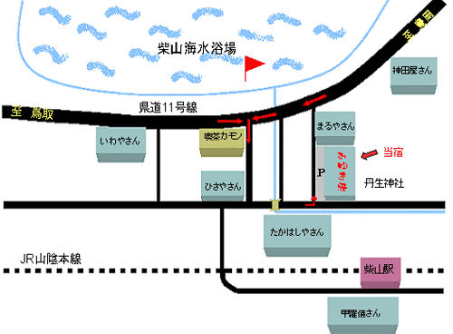 かにの宿 みゆき荘の地図画像