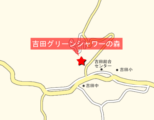 吉田グリーンシャワーの森の地図画像