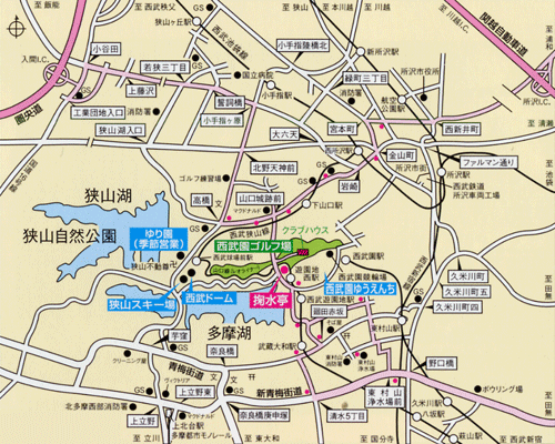 地図：中国割烹旅館　掬水亭