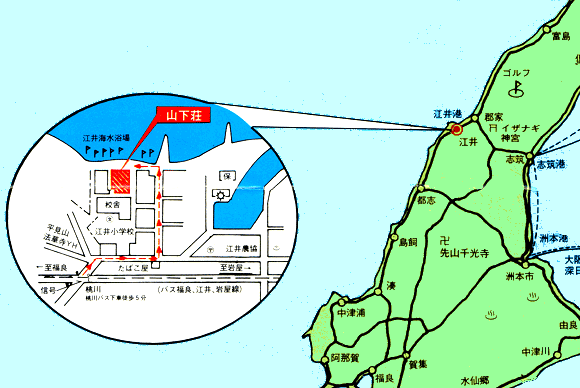 民宿釣船　山下荘　＜淡路島＞ 地図