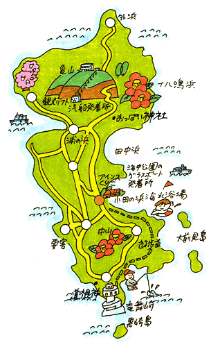 地図：気仙沼ちゃんの宿　アインスくりこ