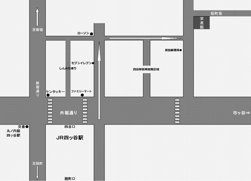 旅館　栄進館への概略アクセスマップ