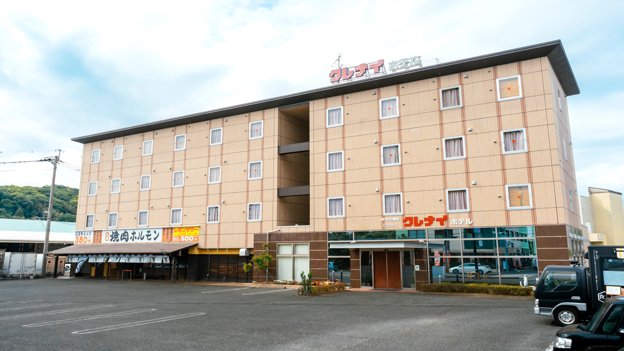 熊本市場前　ビジネス　クレナイホテル　外観写真