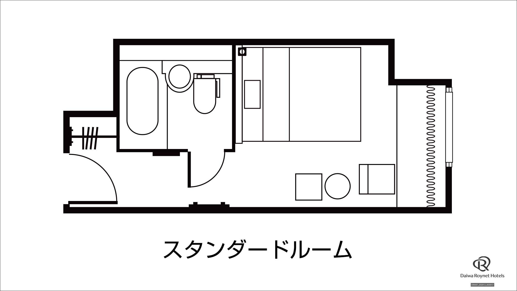 【本館】スタンダードルーム間取り