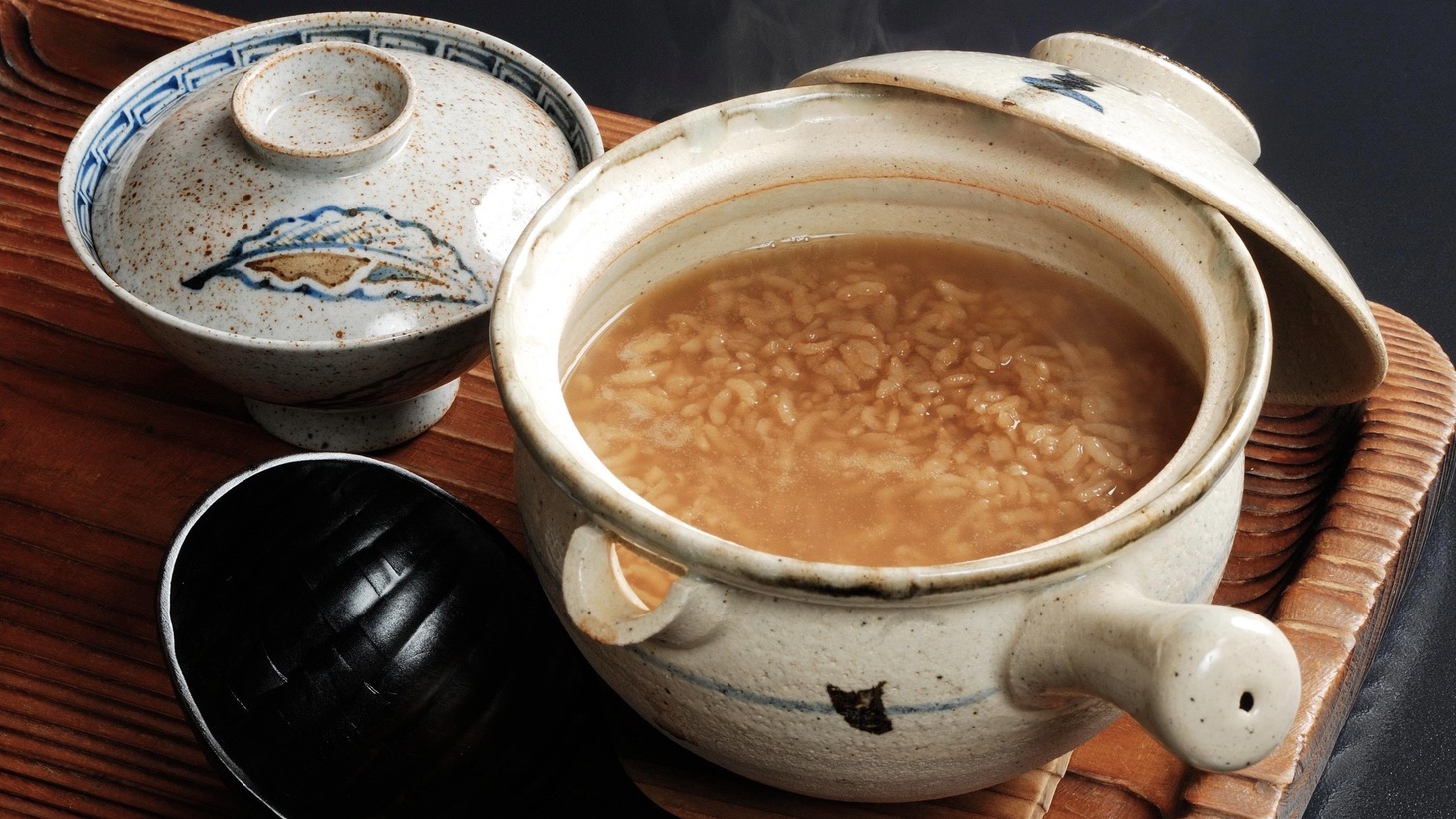 【朝食】染み渡る茶粥で目覚める吉野の朝・・・