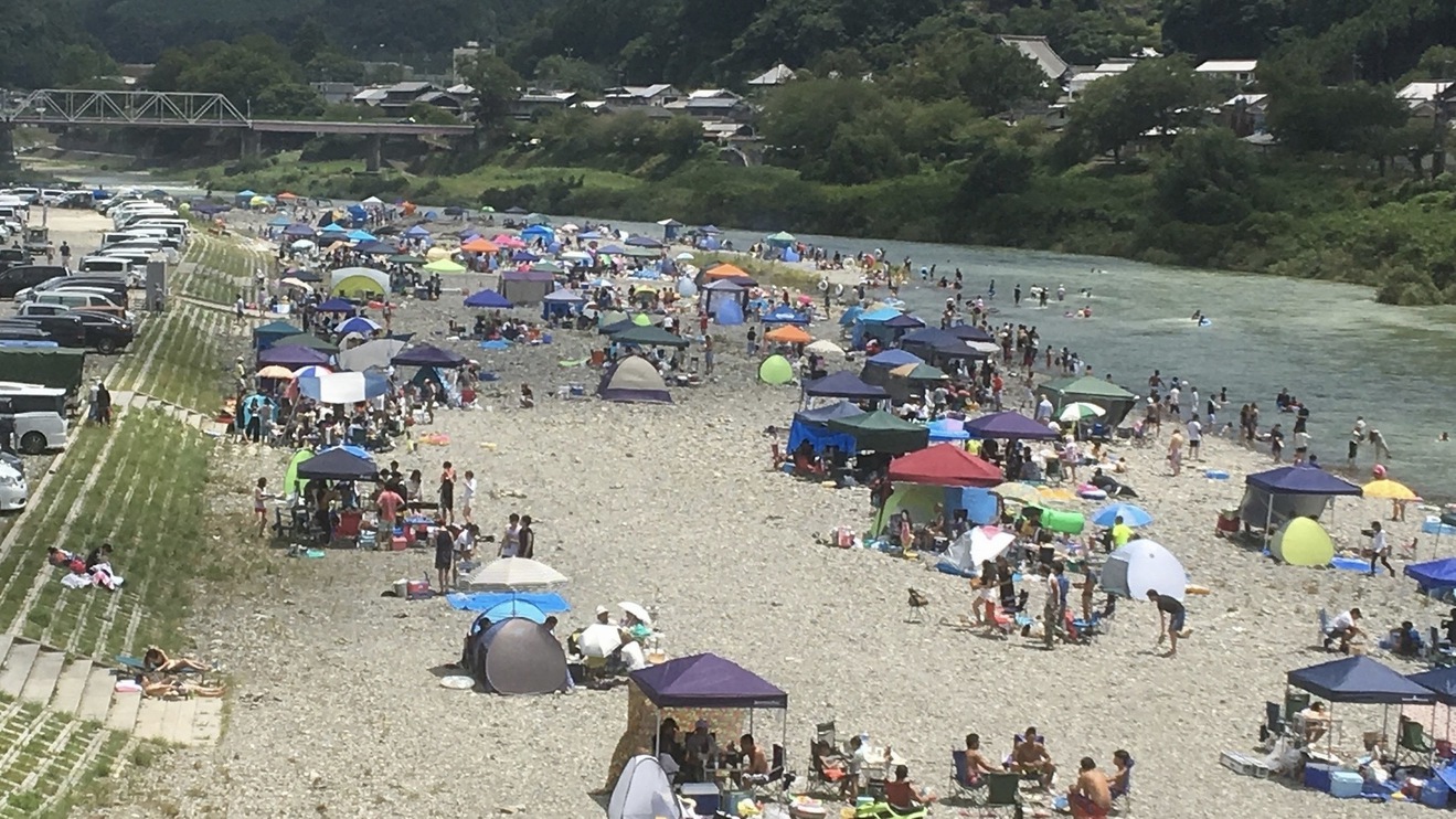 ＜夏＞吉野川で夏！水遊び！