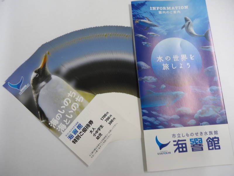 【無料】しものせき水族館「海響館」割引券