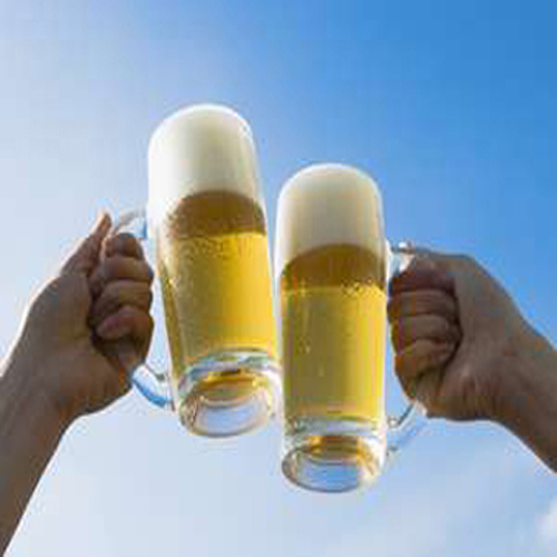 生ビールで乾杯♪