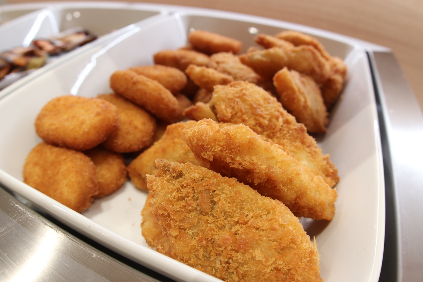 朝食一例揚げ物