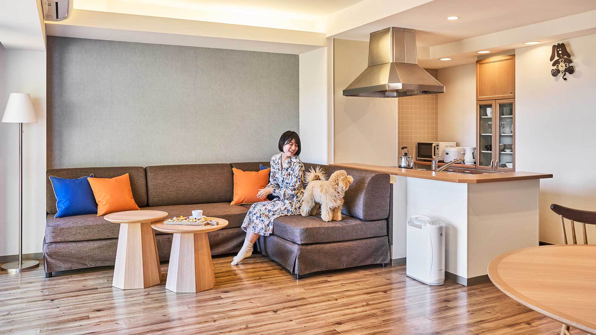 【愛犬】リビングダイニング