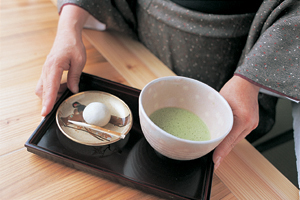 おもてなし(お抹茶とお菓子)