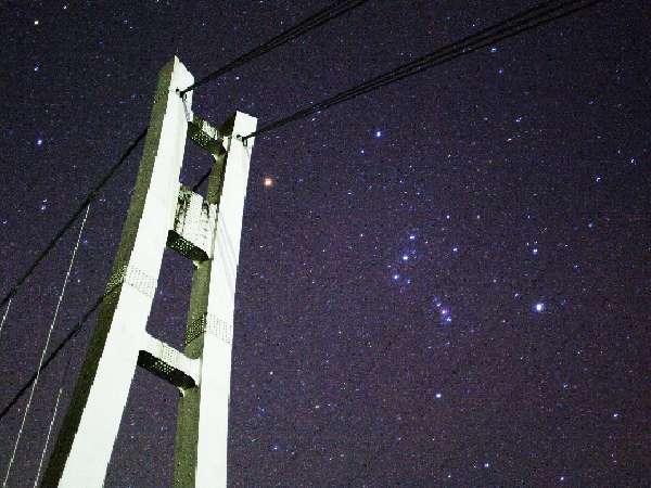 星空と上野スカイブリッジ