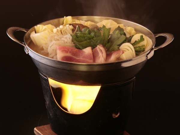 上野村特産の“十石いの豚”を使った特製鍋