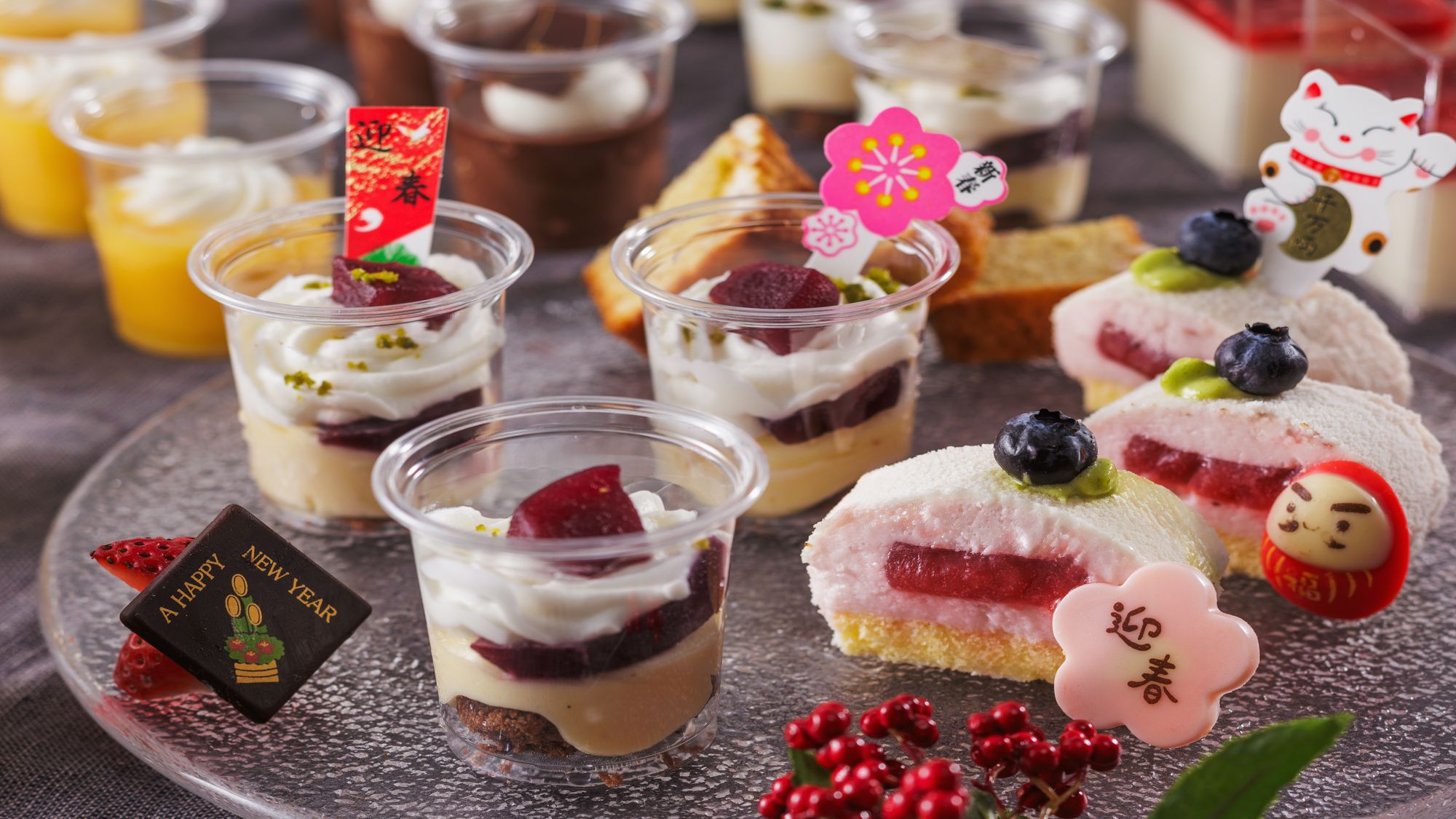 冬のリゾートブッフェお正月スイーツ