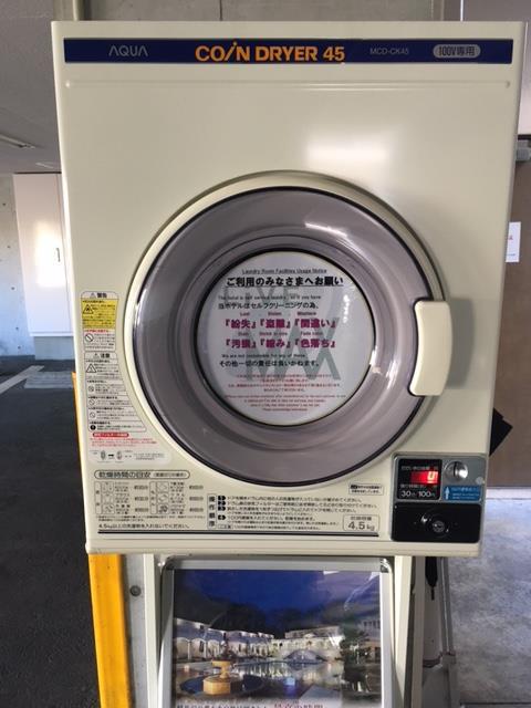 ホテル駐車場に新たに乾燥機を1台設置！