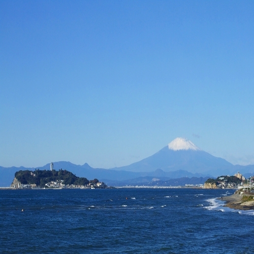 江の島と富士山