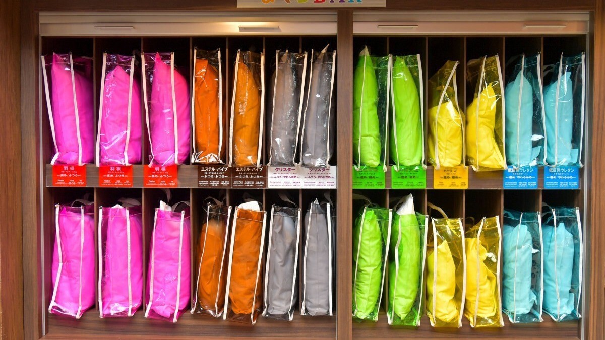 ５種類の枕からお好みのものをチョイス(^^♪