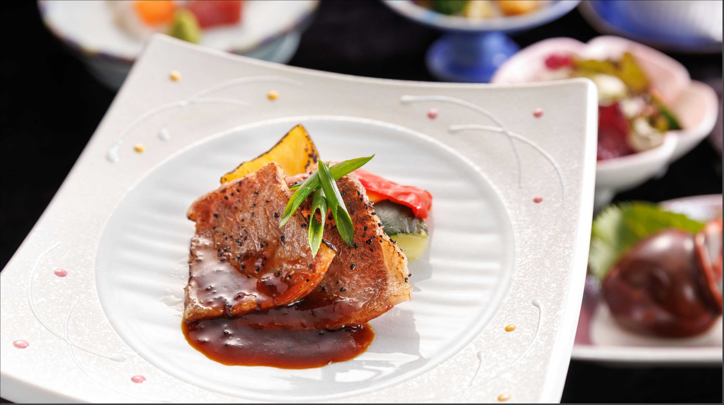 長萩和牛のソテー