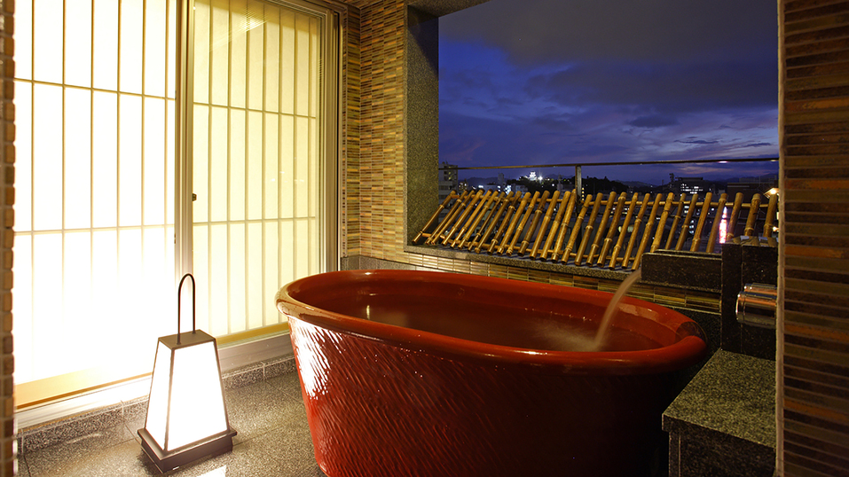 【２食付／最上級】市内唯一『高知城』を望む露天風呂付き客室！夕食は一番贅沢な料理長おまかせ創作会席！