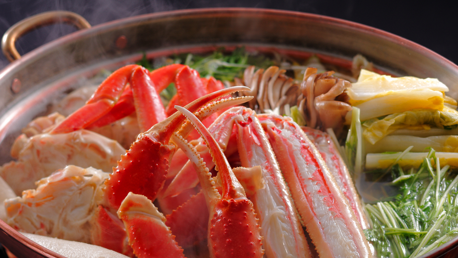 【香箱蟹】本津合蟹すき鍋-お出汁は本津合蟹本来の味を引き出す昆布出汁で-