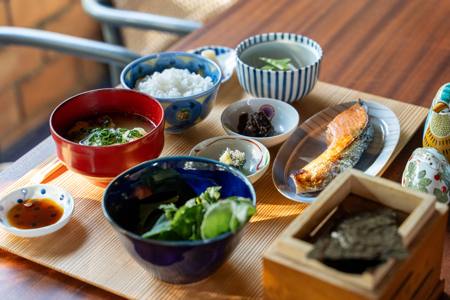 海苔ほいろ朝食