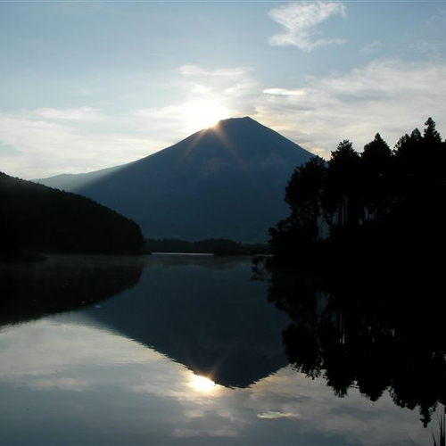 田貫湖（お車で４０分）ダイアモンド富士撮影スポットで有名
