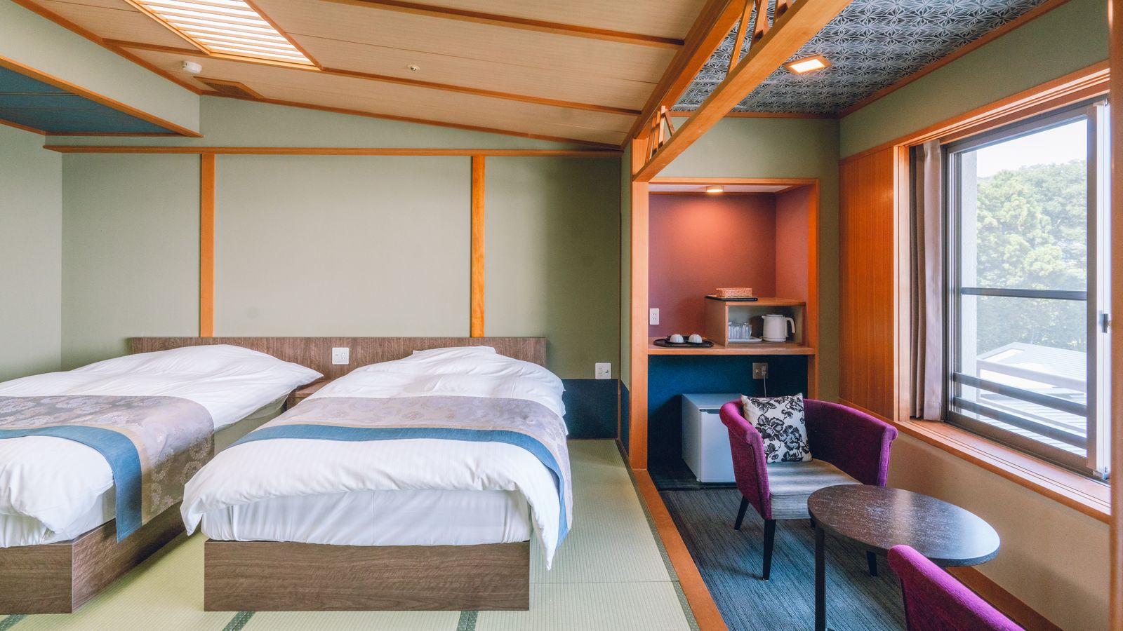 ＜禁煙＞プレミアム和ベッド12.5畳〜Garden View〜