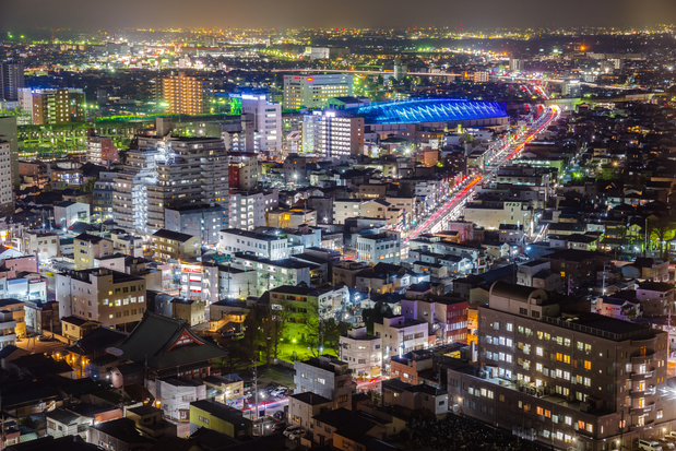 高崎市の夜景