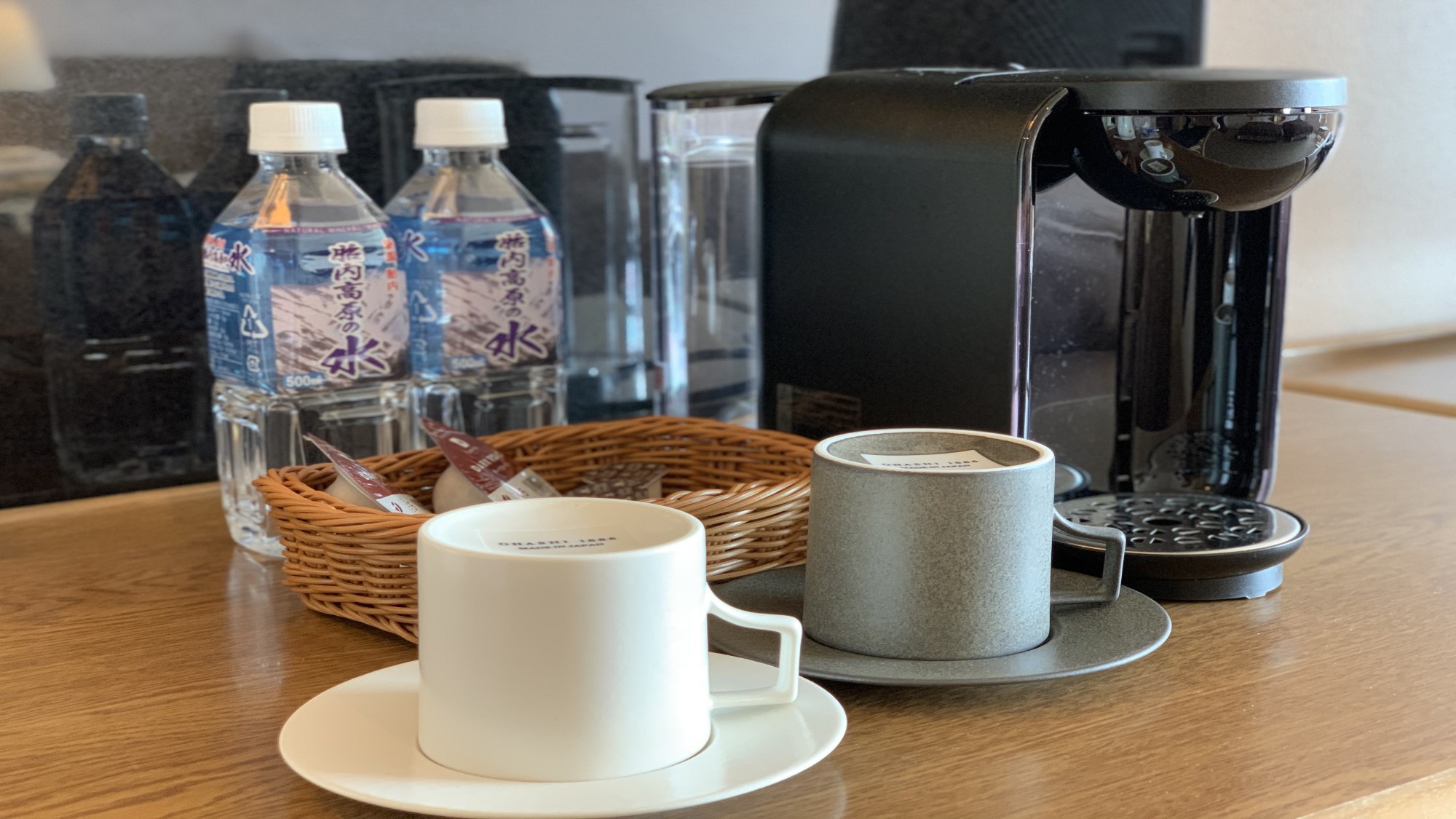胎内高原の水&コーヒーマシン