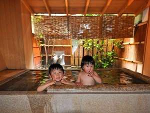 貸切風呂と子供