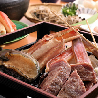 炭火焼会席の一例