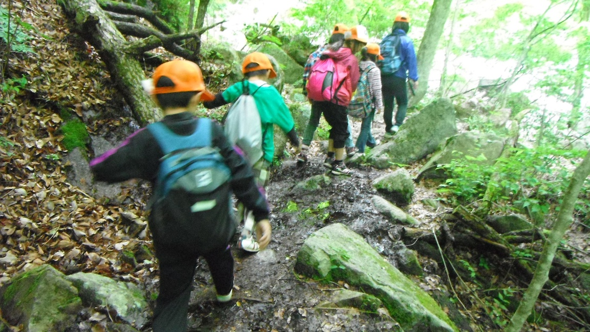 *【イベント】ハイキングでは初心者や子供も安心のコースを歩きます。