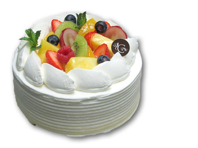 【選べるケーキは４種類】フルーツのデコレーションケーキ（果物は季節により異なります）