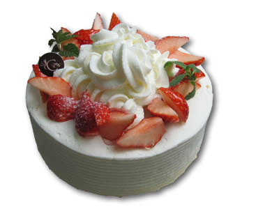 【選べるケーキは４種類】苺のデコレーションケーキ（イメージ一例）