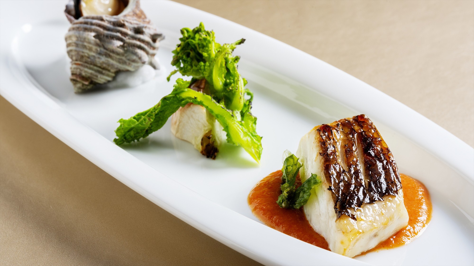 【ご夕食イメージ】旬彩 tsu・ba・ki栄螺と地魚の炭火焼き