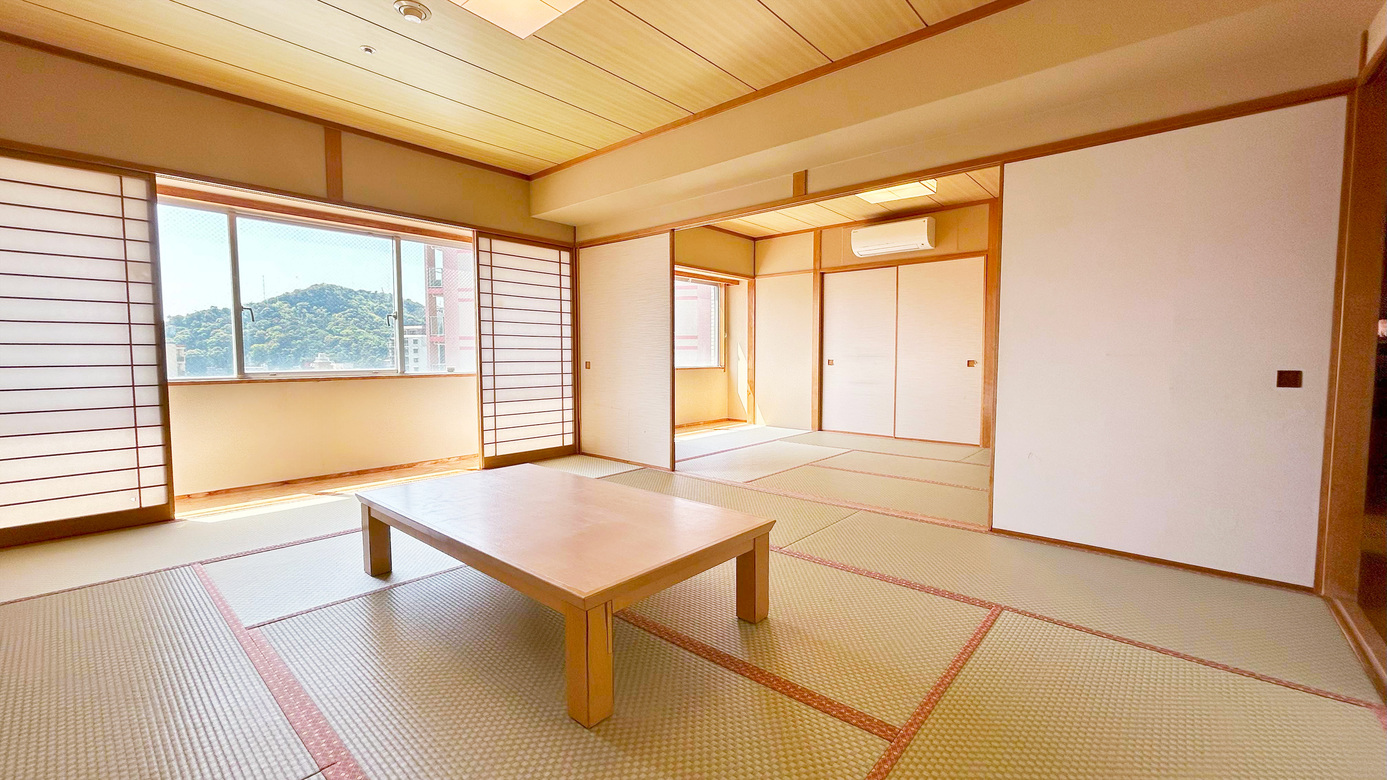 和室二間（10畳+7畳）一例