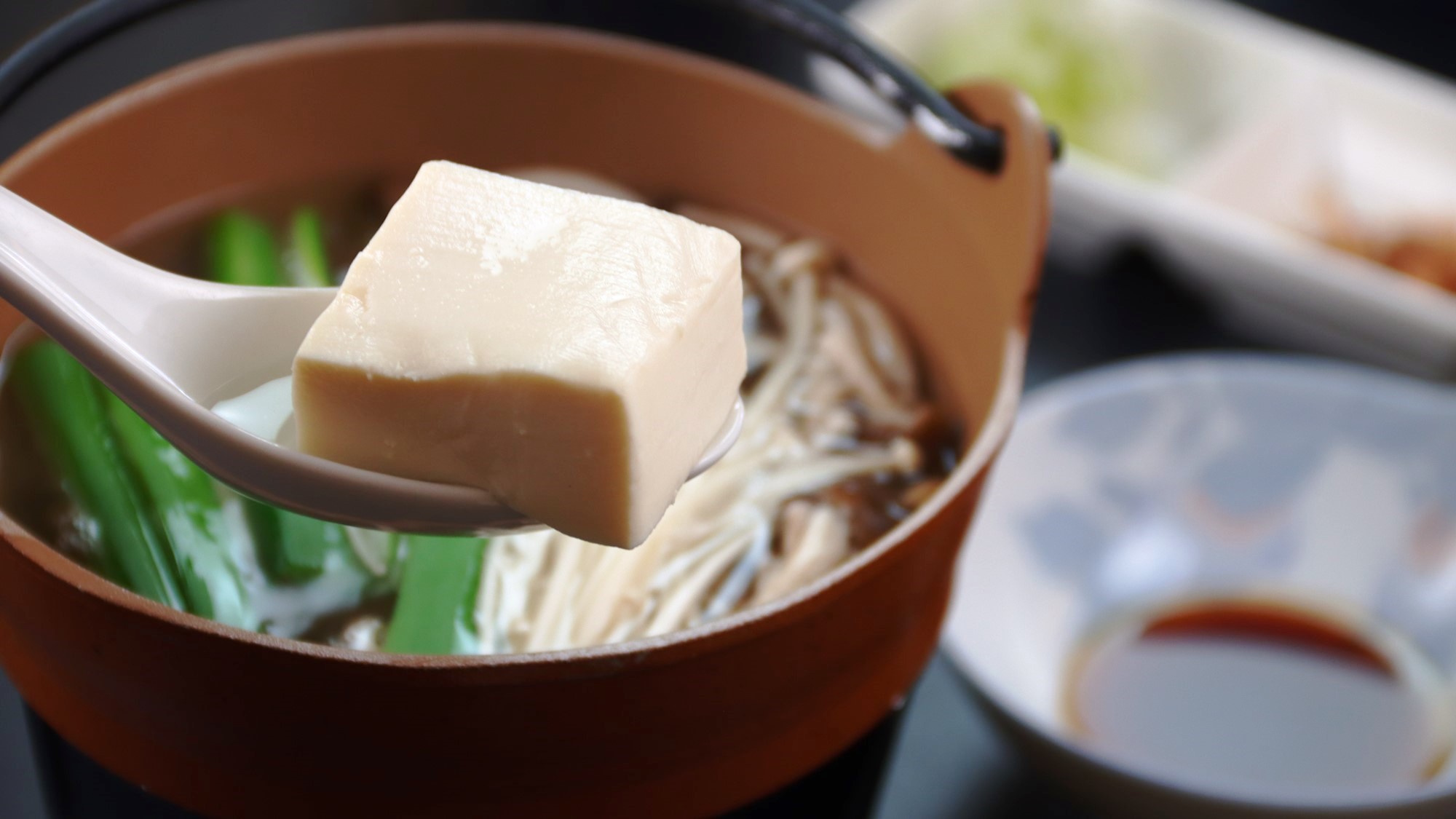 朝食_ホッとからだがあたたまる湯豆腐