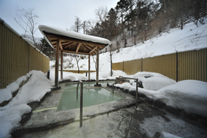 冬の露天風呂２
