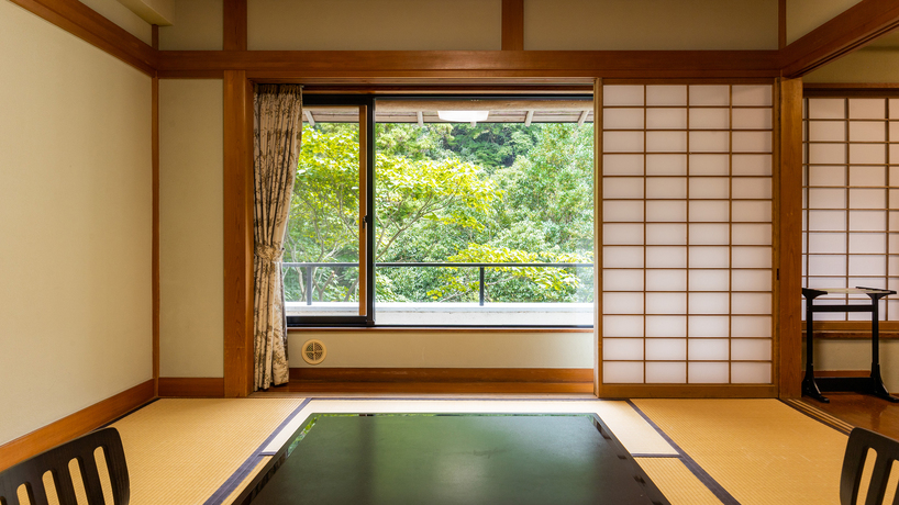 【池の棟】山側・一般客室（和室10畳＋セミダブル１床）
