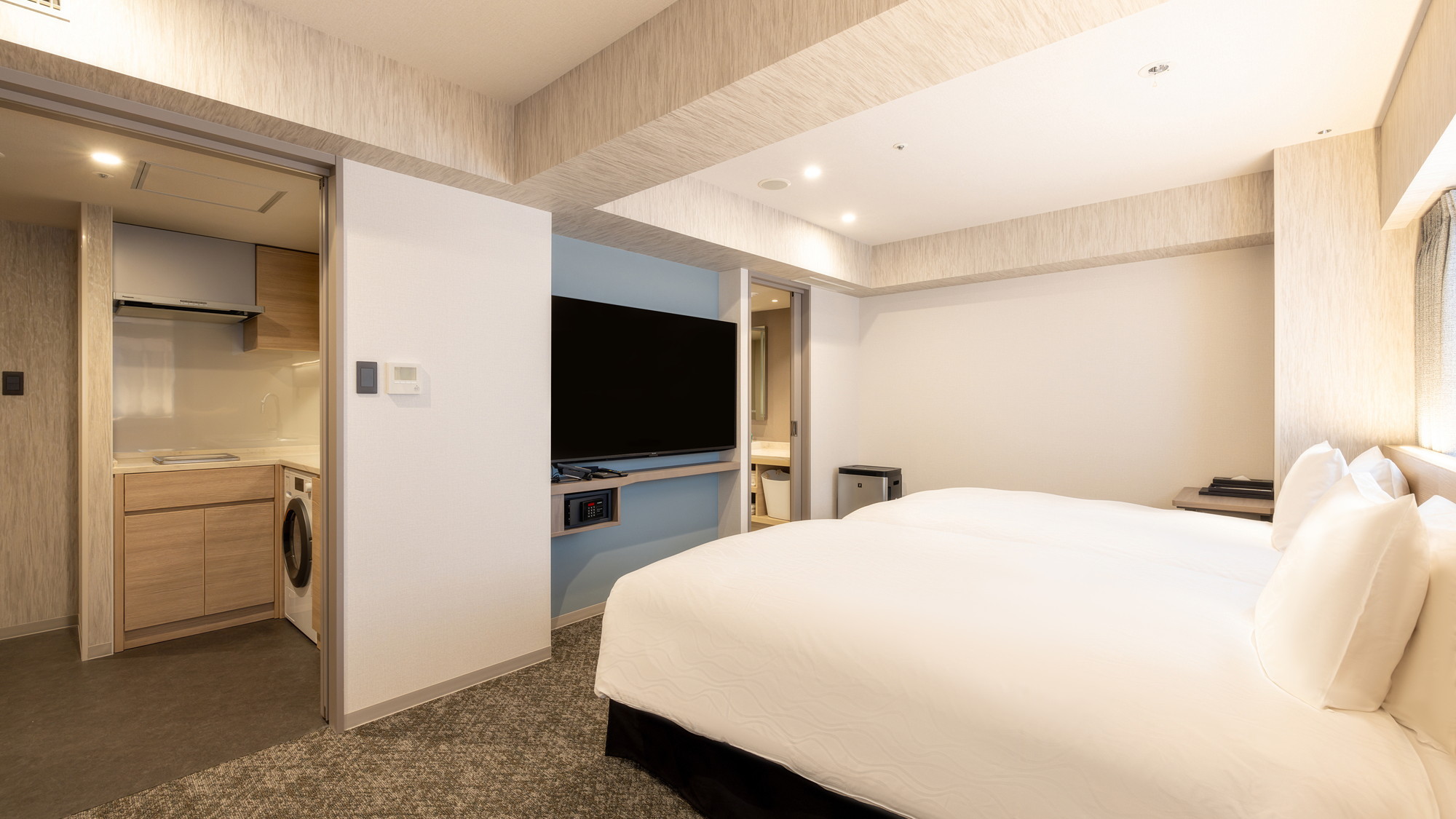 レジデンスツインルーム120cm幅ベッド2台38㎡