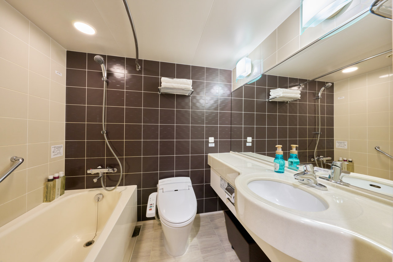 ユニットバスタイプ。ドライヤーはRiFaを設置