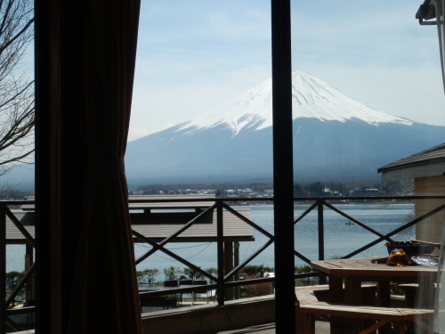 B型1階から眺めた富士山