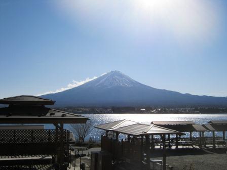 コテージ戸沢センターから眺めた富士山
