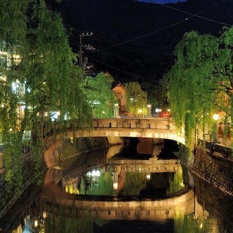 城崎夜の風景