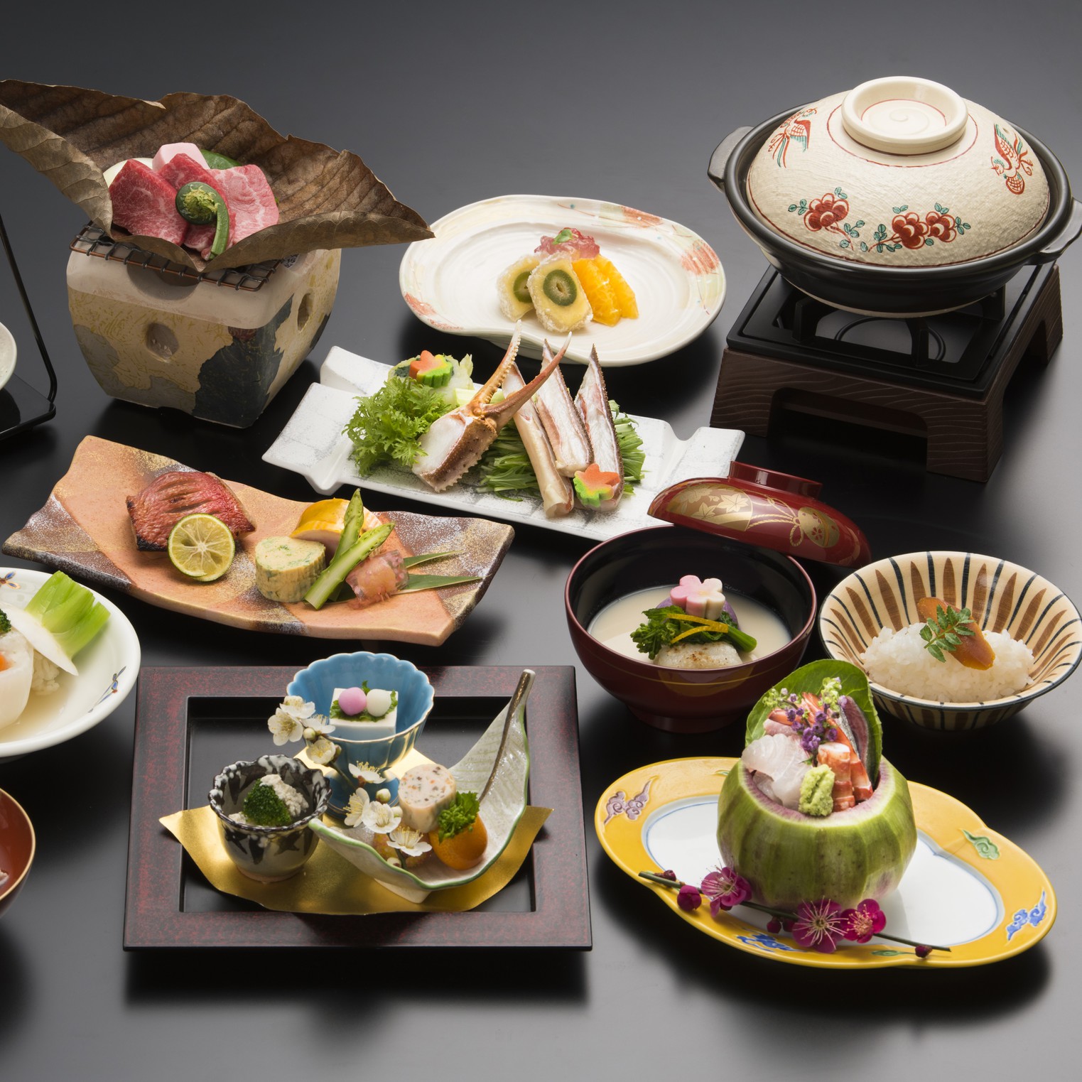 【冬の会席】季節ごとに趣向を凝らした京料理をお楽しみいただけます。