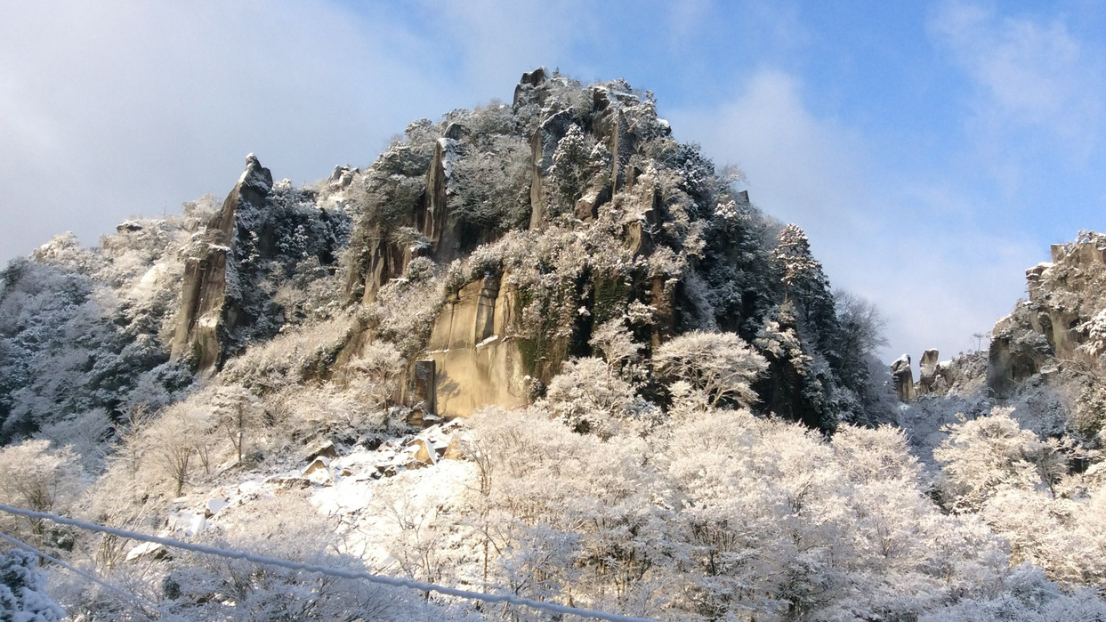 *【一目八景】深耶馬渓は美しい雪景色！冬ならではの絶景を見にいらしてください♪