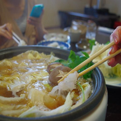 ぐつぐつお鍋でしゃぶ