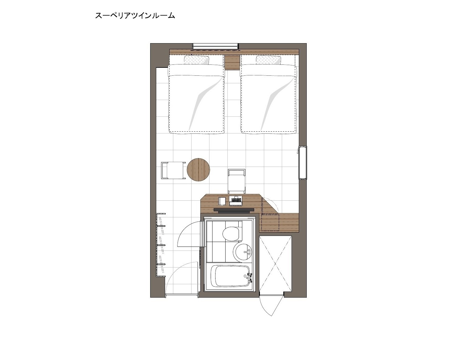 スーペリアツイン(見取図）