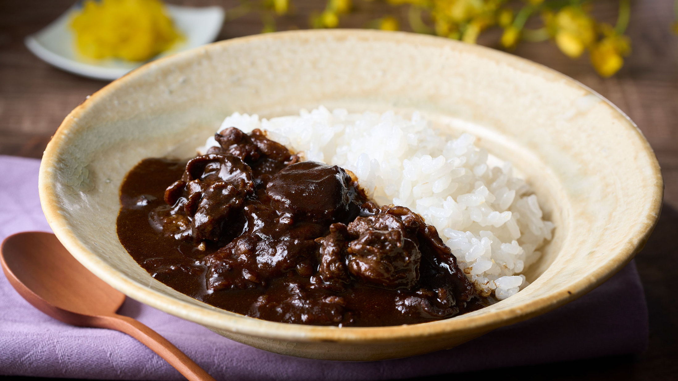 黒毛和牛と貝柱の特製ブラックカレー※イメージ