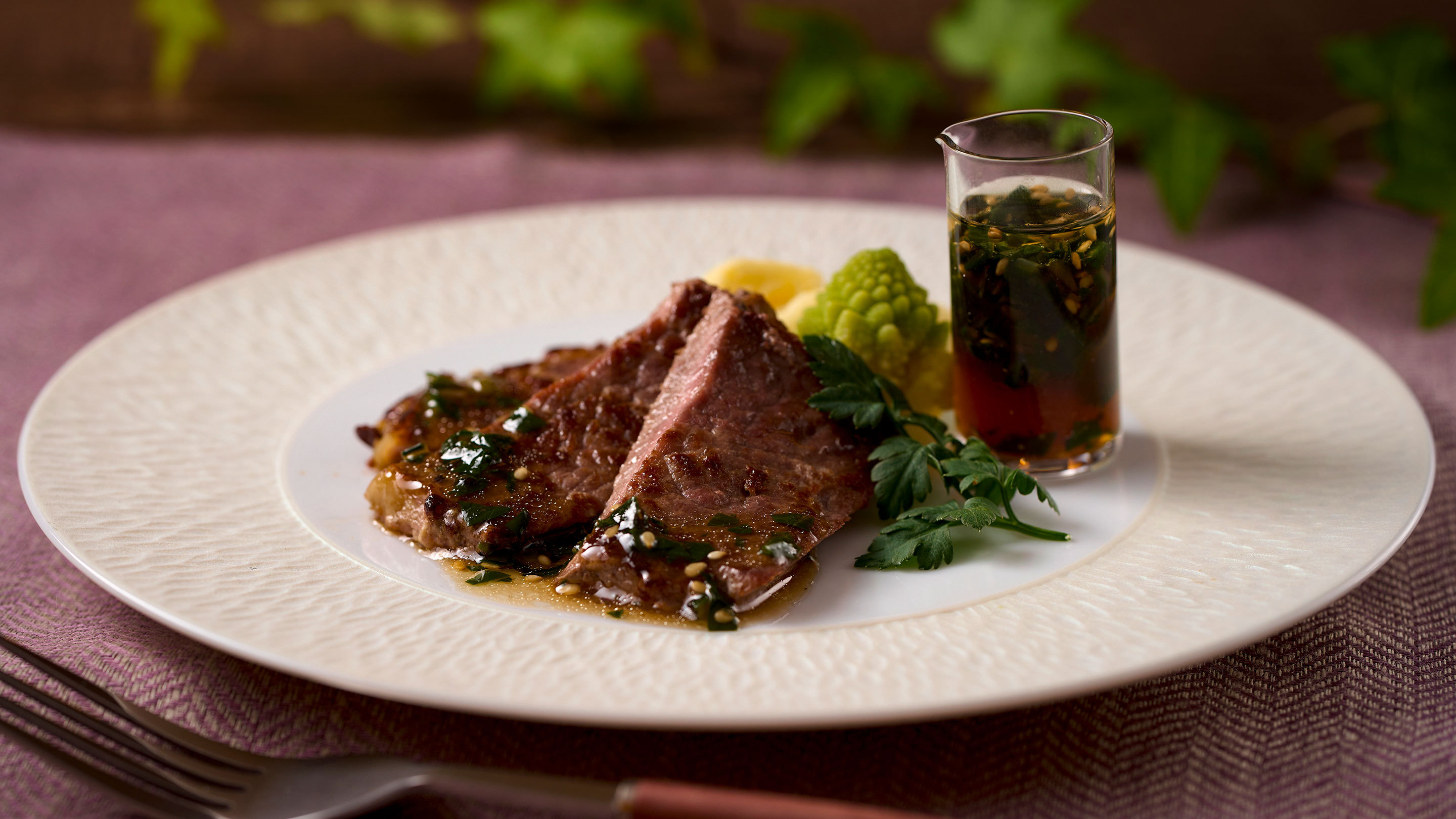 サーロインステーキ 金時草ソース（ご当地グルメ）※イメージ